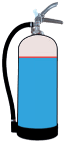 graphic image of inside a fire extinguisher